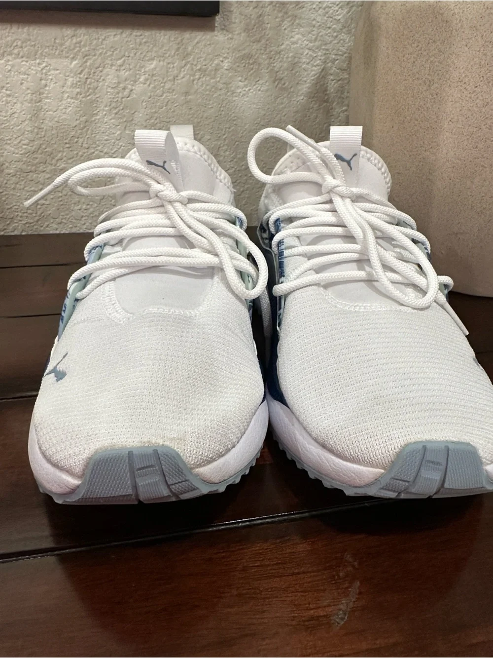 Puma White and Light Gray Women's Sneaker Interior